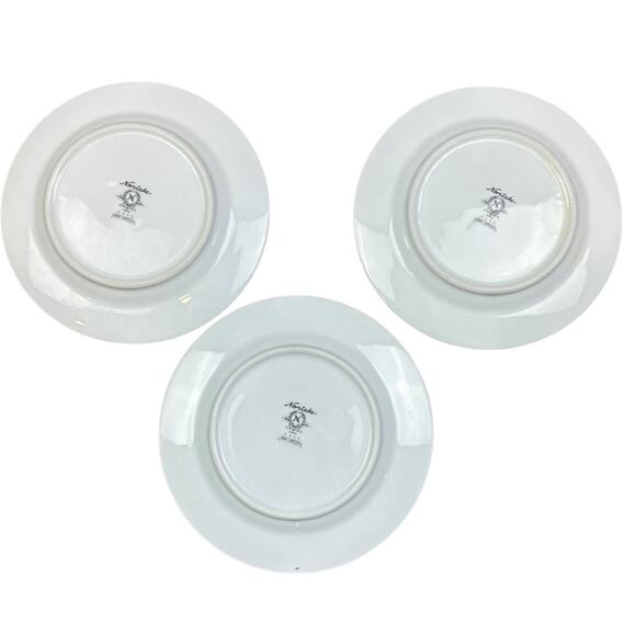 Noritake Japan May Garden 2355 Bread Butter Plate Set of 3 Floral Gold Trim 6 - Picture 4 of 5